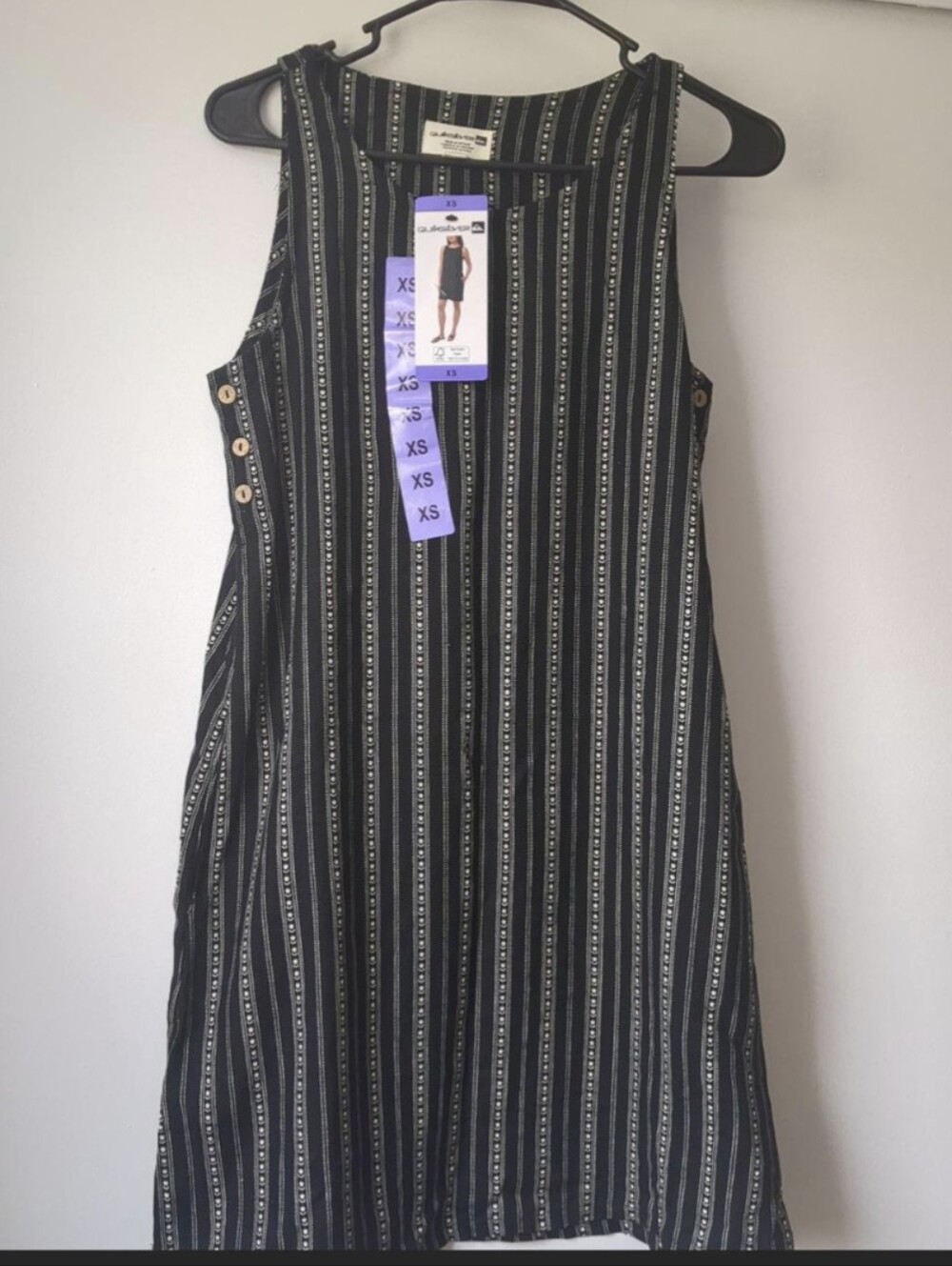 NWT Quicksilver Sleeveless Striped Dress Size XS